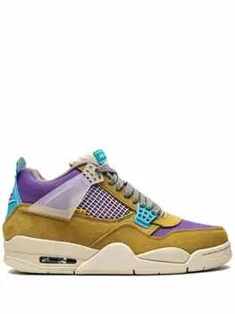 Кроссовки Jordan x Union Air Jordan 4 Retro SP 30th Anniversary, темно-желтый/мультиколор