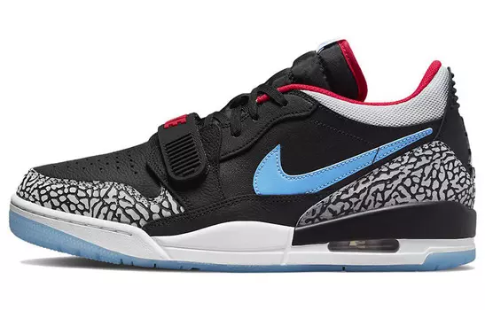 Jordan Legacy 312 Низкий флаг Чикаго Черный Valor Синий