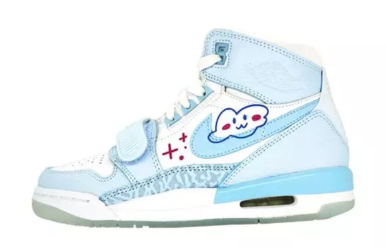 Jordan Legacy 312 Vintage Баскетбольные кроссовки унисекс, White