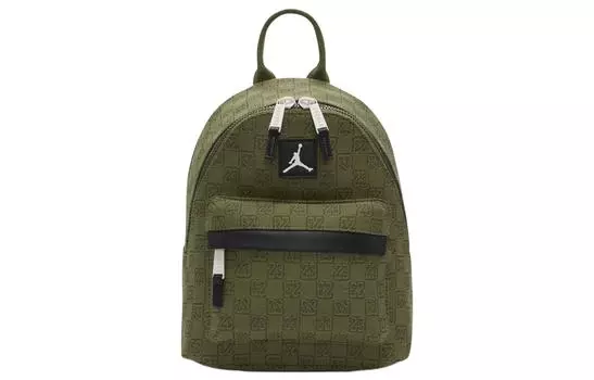 Jordan Мини-рюкзак Monogram, зеленый