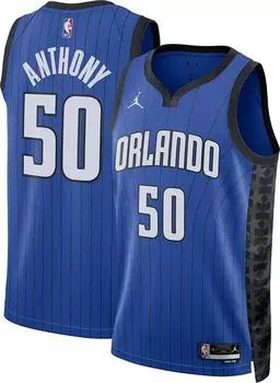 Jordan Мужская майка Nike Orlando Magic Cole Anthony #50 Royal Dri-FIT Swingman