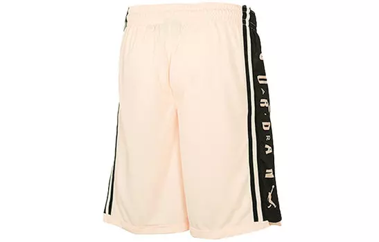 Jordan Мужские баскетбольные шорты, цвет Light Crimson/Bright Mandarin/Black/Pale Ivory