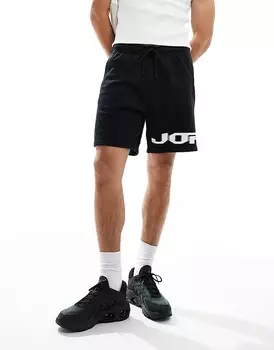 Jordan – MVP – Черные флисовые шорты с рисунком