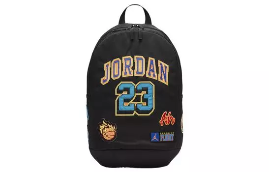 Jordan Рюкзак из полиэстера, обычный, мужской, черный