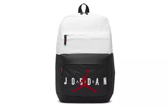 Jordan Рюкзак из полиэстера, стандартный, унисекс, черный, белый