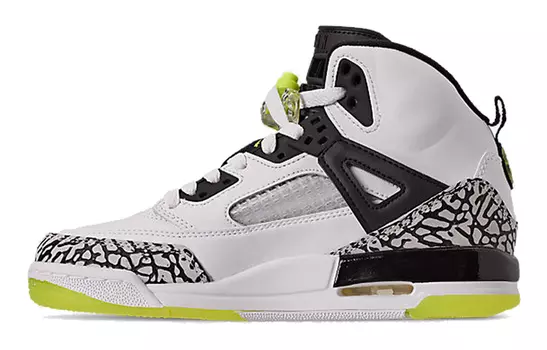 Кроссовки Jordan Spizike Vintage Basketball 317321-170, белый/черный/светло-зеленый