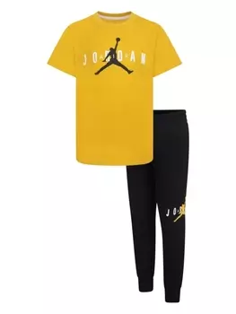 Jordan спортивный костюм с логотипом, желтый