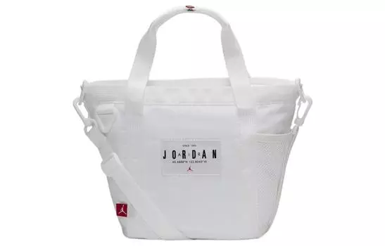 Jordan Сумка из полиэстера на одно плечо, белая, женская, обычная