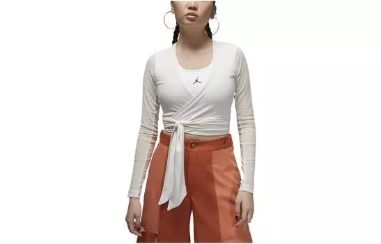 Jordan Укороченный топ женский Phantom Gray White
