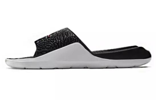Шлепанцы и сланцы JORDAN Hydro 7 V2 Black Red Burst Crack Slippers 'Black'