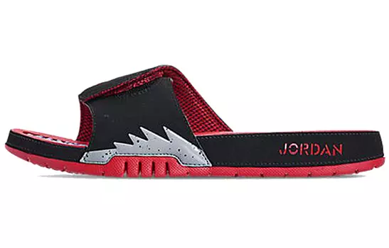 Шлепанцы и сланцы JORDAN Hydro 5 Retro Black Particle Grey University Red