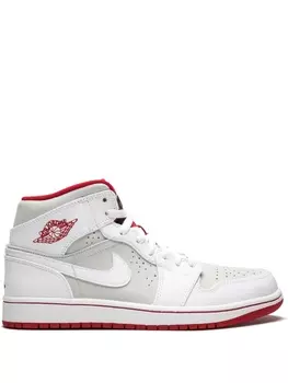 Jordan высокие кроссовки Air Jordan 1 Mid WB, белый