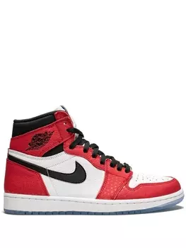 Jordan высокие кроссовки Air Jordan 1 Retro High OG Spider-Man: Origin Story, красный дубль