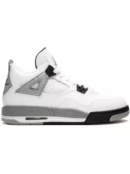 Jordan высокие кроссовки Air Jordan 4 Retro, белый