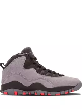 Jordan высокие кроссовки Air Jordan Retro 10, серый