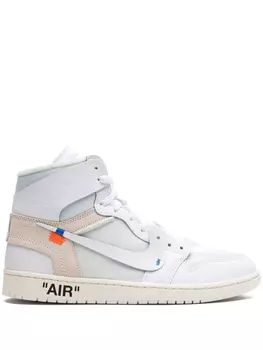 Jordan x Кроссовки Off-White Air 1 Retro High "Euro - Sample", белый