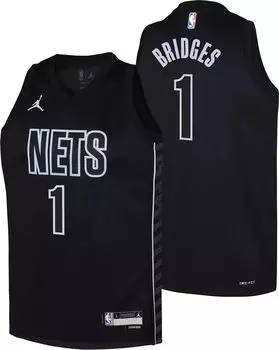 Jordan Youth Brooklyn Nets Микал Бриджес # 1 Swingman Statement Джерси