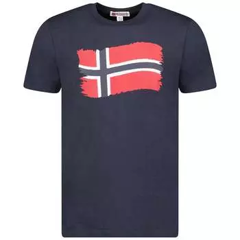 Jorent sx1078hgn мужская футболка с короткими рукавами Geographical Norway, синий