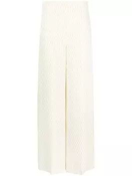 JOSEPH брюки Alane с геометричным принтом и завышенной талией, белый