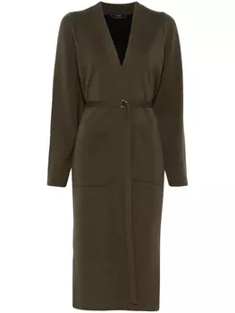 JOSEPH длинный кардиган тонкой вязки, зеленый