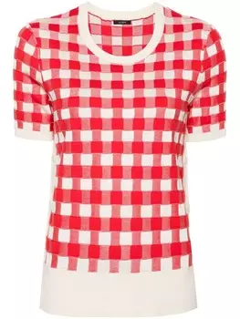 JOSEPH джемпер Vichy в клетку, серый