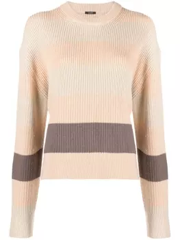 JOSEPH полосатый джемпер в рубчик, нейтральный цвет
