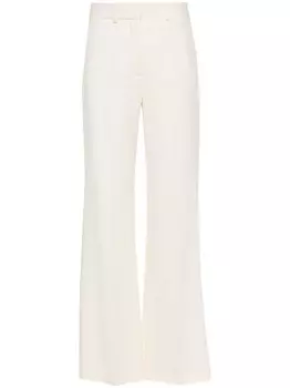JOSEPH расклешенные брюки со складками, белый