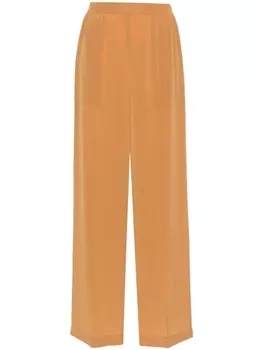 JOSEPH шелковые брюки широкого кроя, коричневый
