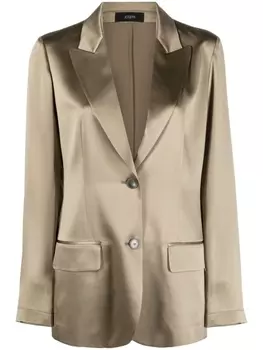 JOSEPH шелковый блейзер Moxon, зеленый