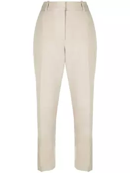 JOSEPH укороченные брюки прямого кроя, нейтральный цвет