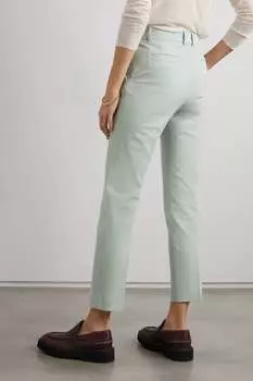 JOSEPH Укороченные узкие брюки Coleman из стрейч-габардина, светло-серый