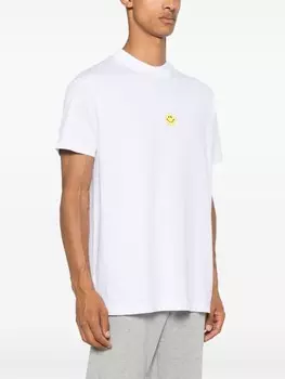 Joshua Sanders футболка с вышитым смайликом, белый