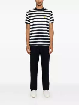 Joshua Sanders футболка с вышитым смайликом, синий