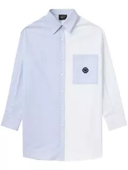 Joshua Sanders рубашка Smiley со вставками, синий