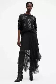 JOSIE юбка AllSaints, черный