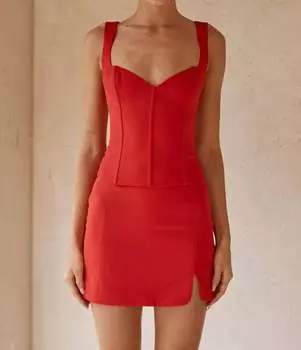 Jovana Бюстье в красном Runaway the Label