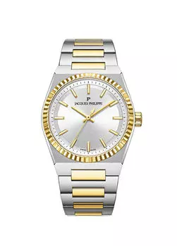Jpqgls587328Yg мужские наручные часы из серой стали металлик Jacques Philippe, мультиколор