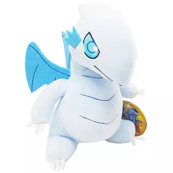 Ю-Ги-О! Оригинальный плюшевый белый дракон с голубыми глазами 20 см PhatMojo