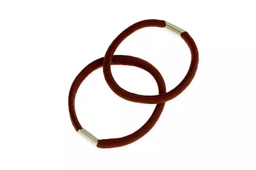 Jubileo, Эластичные прочные коричневые резинки для волос