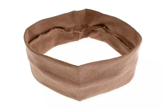 Jubileo, повязка на голову из эластичной ткани коричневого цвета