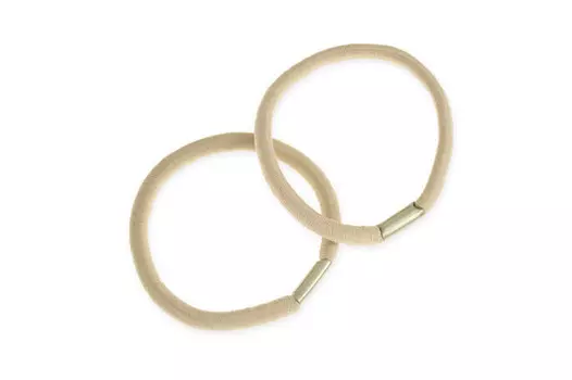 Jubileo, Резинки классические с соединениями, бежевые, 2 шт