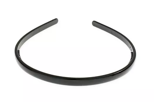 Jubileo, Узкая классическая повязка для волос черного цвета