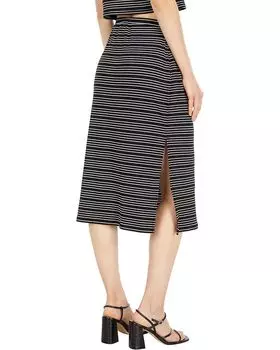 Юбка 1.STATE Side Slit Front Tie Skirt, цвет Rich Black