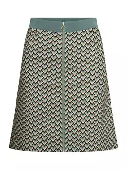 Юбка 4Funkyflavours Do You Like the Way, пыльно-синий/черный/шерстяно-белый