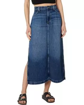 Юбка 7 For All Mankind Midi Denim Skirt, цвет Wayne