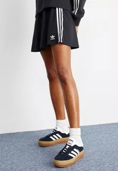 Юбка А-силуэта 3 STRIPE SKIRT adidas Originals, цвет black