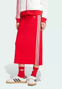 Юбка А-силуэта Adidas Originals, красный