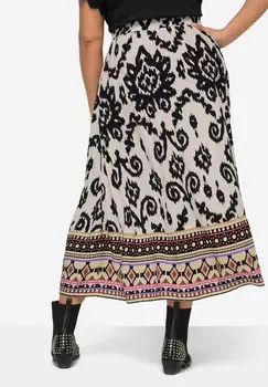 Юбка А-силуэта ALLOVERDRUCK SAUMBORDRE ELASTIKBUND Angel of Style, черный