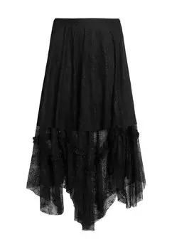 Юбка А-силуэта AllSaints, черный