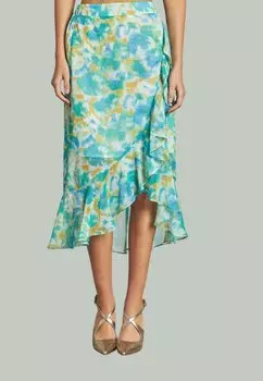 Юбка А-силуэта Alma en Pena, бирюзовый